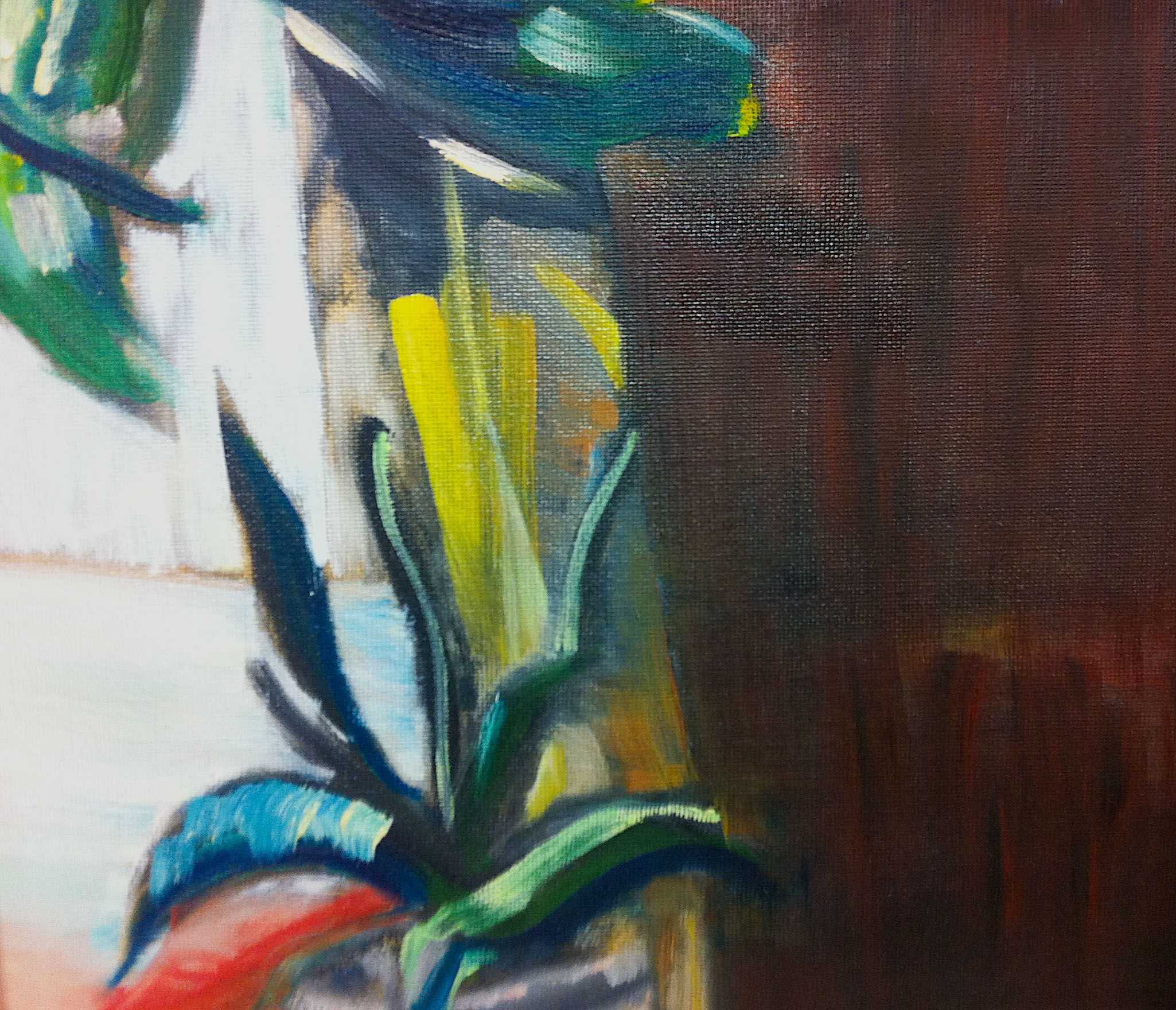 Course Artwork – Plant Life, Oil on Board, 2016