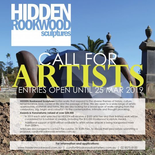 Rookwood Hidden Sculptures Call for Artists 2019